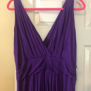 IMAN purple jersey maxi dress 1X